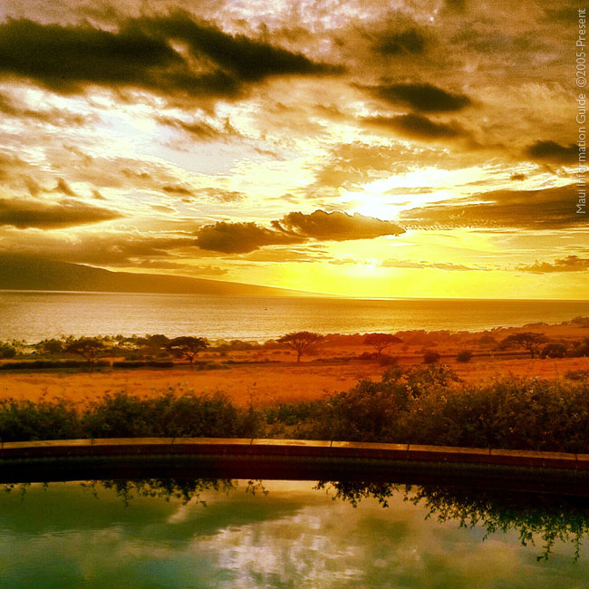 sunset maui