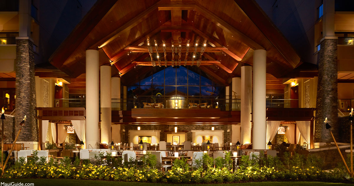 Cane & Canoe Maui Dining Room View