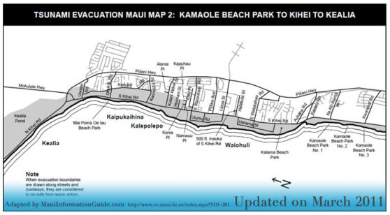 Tsunami maui evacuation