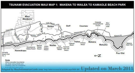 Tsunami maui evacuation