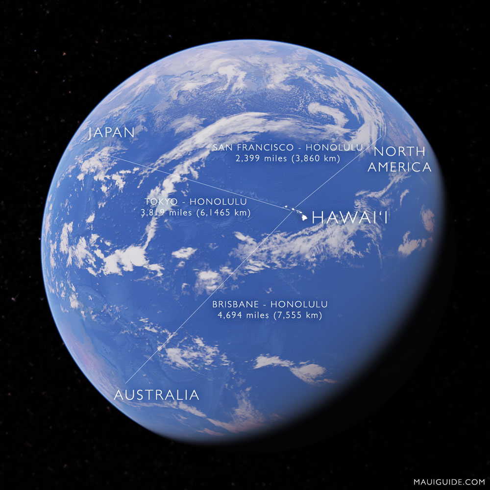 Hawaii Distance Map